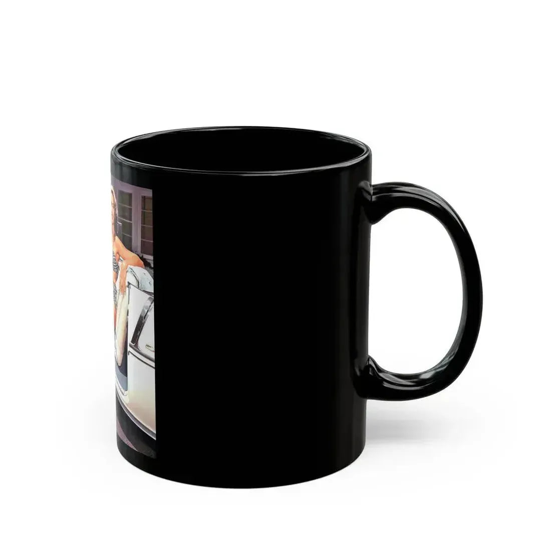 Dorothy Malone #05 2 (Vintage Female Icon) Black Coffee Mug - Go Mug Yourself