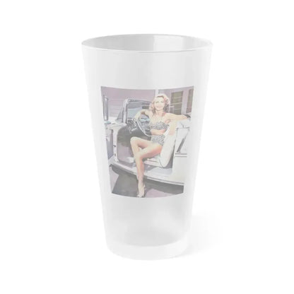 Dorothy Malone #05 2 (Vintage Female Icon) Frosted Pint Glass 16oz 16oz Frosted - Go Mug Yourself