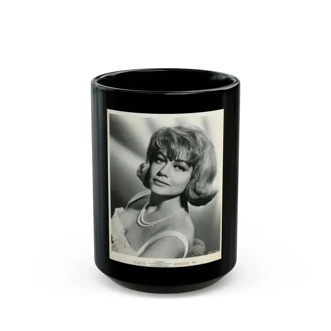 Dorothy Malone #119 (Vintage Female Icon) Black Coffee Mug 15oz - Go Mug Yourself