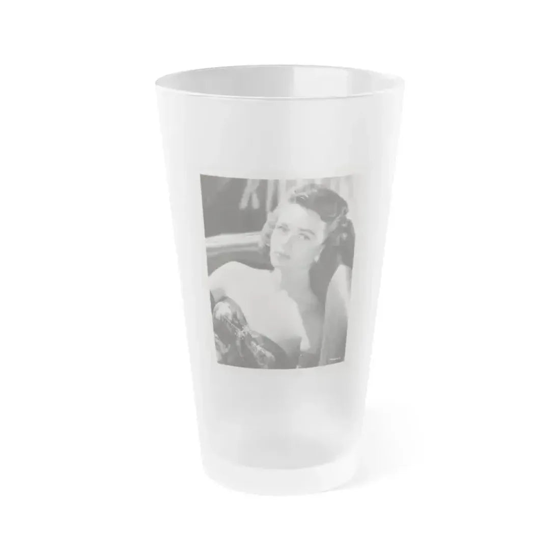 Dorothy Malone #129 (Vintage Female Icon) Frosted Pint Glass 16oz 16oz Frosted - Go Mug Yourself