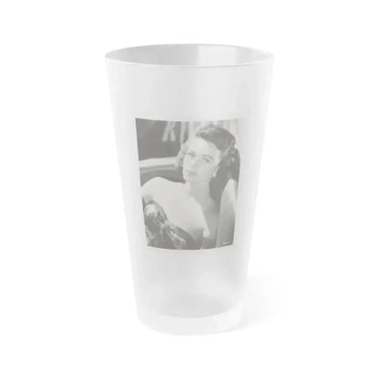 Dorothy Malone #129 (Vintage Female Icon) Frosted Pint Glass 16oz 16oz Frosted - Go Mug Yourself