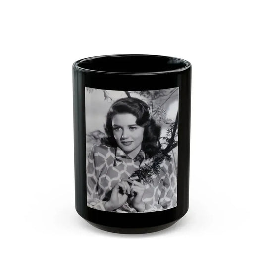 Dorothy Malone #131 (Vintage Female Icon) Black Coffee Mug 15oz - Go Mug Yourself