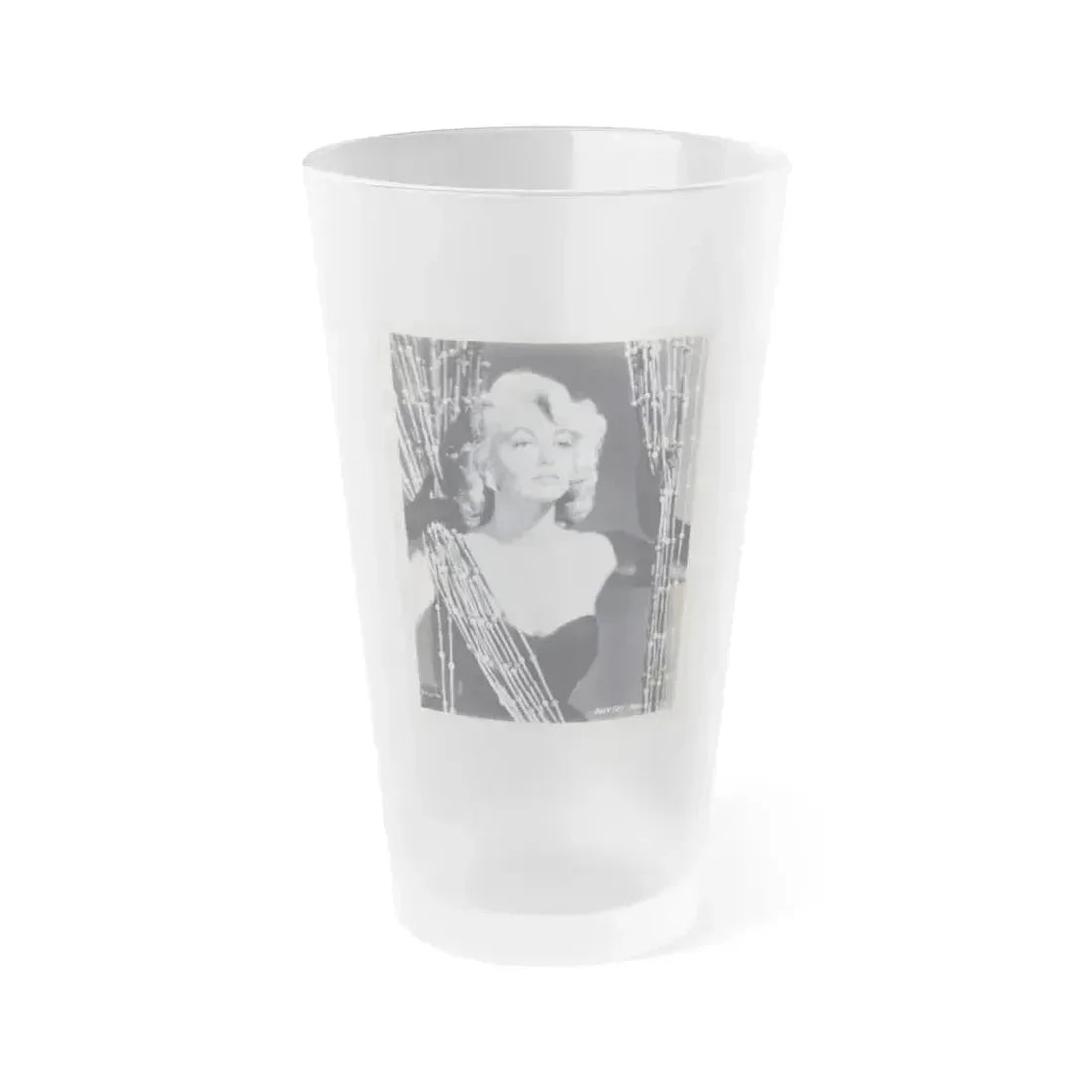 Dorothy Malone #132 (Vintage Female Icon) Frosted Pint Glass 16oz 16oz Frosted - Go Mug Yourself