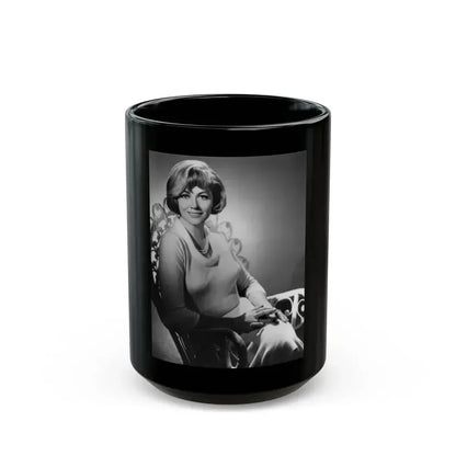Dorothy Malone #135 (Vintage Female Icon) Black Coffee Mug 15oz - Go Mug Yourself