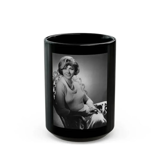 Dorothy Malone #135 (Vintage Female Icon) Black Coffee Mug 15oz - Go Mug Yourself