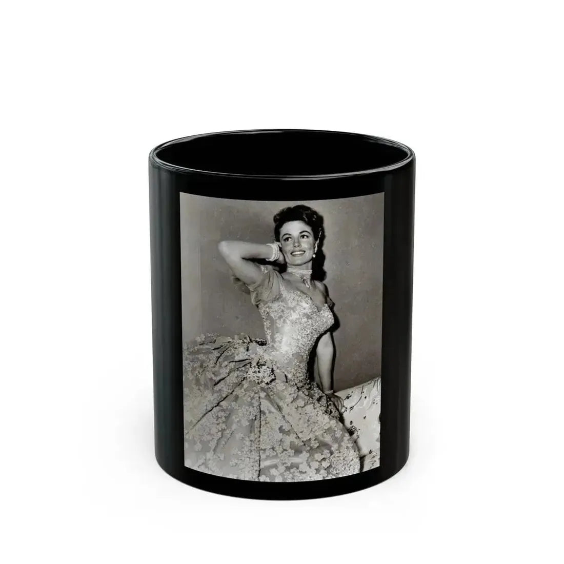 Dorothy Malone #139 (Vintage Female Icon) Black Coffee Mug 11oz - Go Mug Yourself