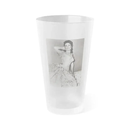Dorothy Malone #139 (Vintage Female Icon) Frosted Pint Glass 16oz 16oz Frosted - Go Mug Yourself