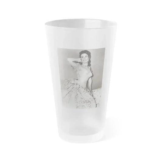 Dorothy Malone #139 (Vintage Female Icon) Frosted Pint Glass 16oz 16oz Frosted - Go Mug Yourself
