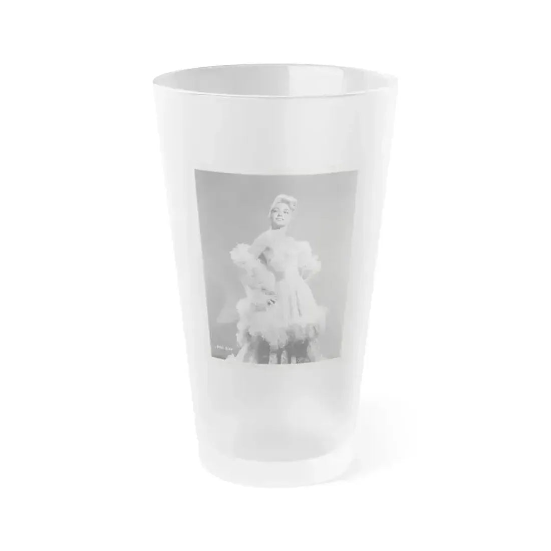 Dorothy Malone #141 (Vintage Female Icon) Frosted Pint Glass 16oz 16oz Frosted - Go Mug Yourself