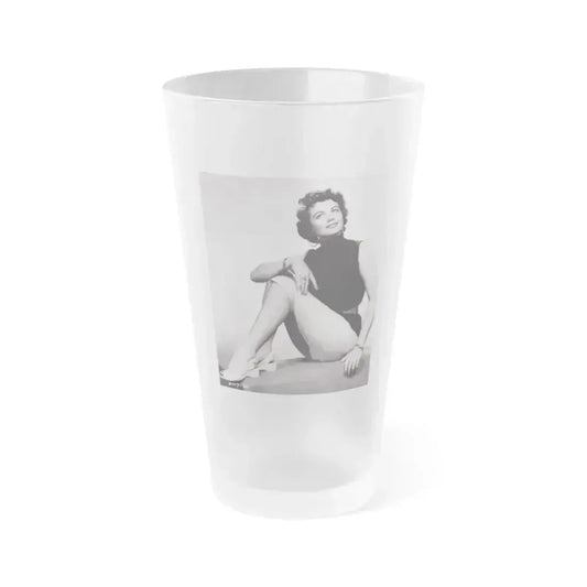 Dorothy Malone #151 (Vintage Female Icon) Frosted Pint Glass 16oz 16oz Frosted - Go Mug Yourself