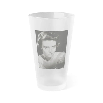 Dorothy Malone #152 (Vintage Female Icon) Frosted Pint Glass 16oz 16oz Frosted - Go Mug Yourself