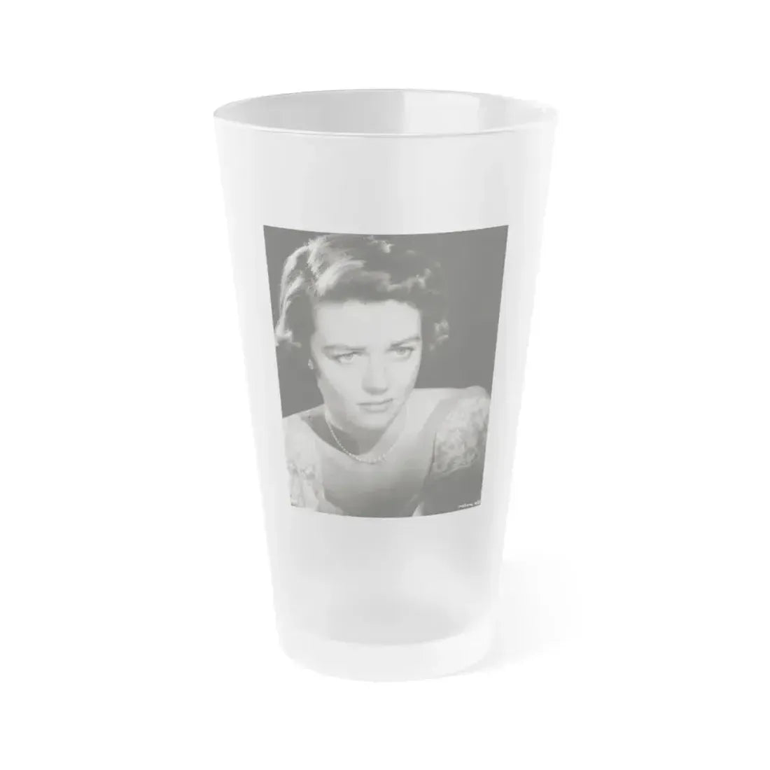 Dorothy Malone #152 (Vintage Female Icon) Frosted Pint Glass 16oz 16oz Frosted - Go Mug Yourself