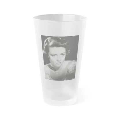 Dorothy Malone #152 (Vintage Female Icon) Frosted Pint Glass 16oz 16oz Frosted - Go Mug Yourself