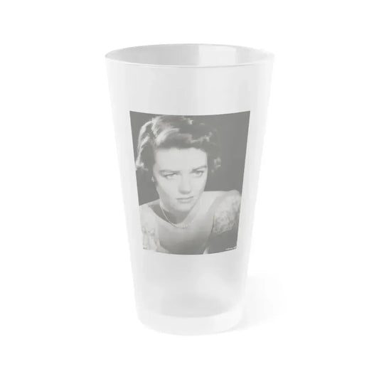 Dorothy Malone #152 (Vintage Female Icon) Frosted Pint Glass 16oz 16oz Frosted - Go Mug Yourself