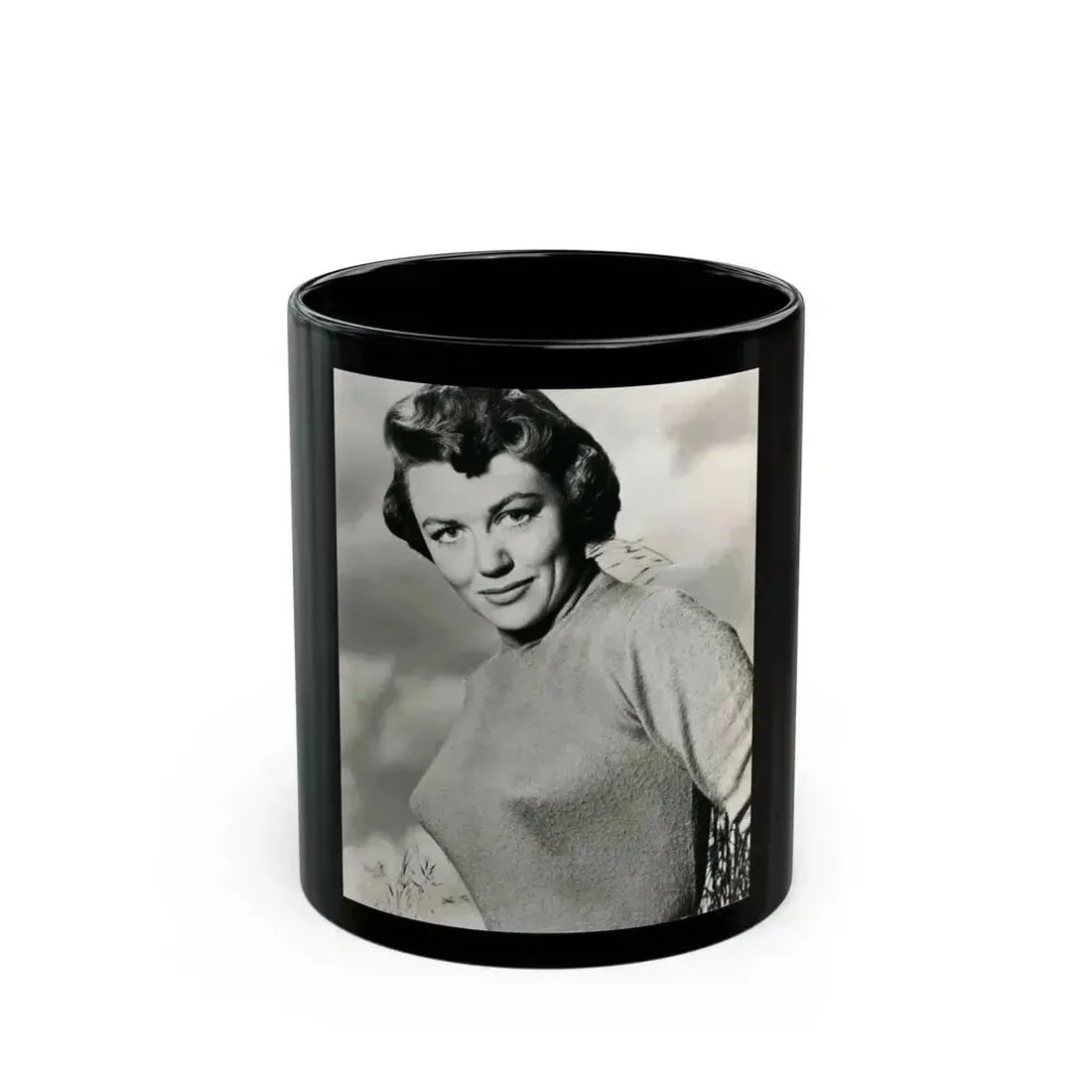 Dorothy Malone #153 (Vintage Female Icon) Black Coffee Mug 11oz - Go Mug Yourself