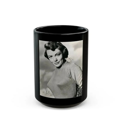 Dorothy Malone #153 (Vintage Female Icon) Black Coffee Mug 15oz - Go Mug Yourself