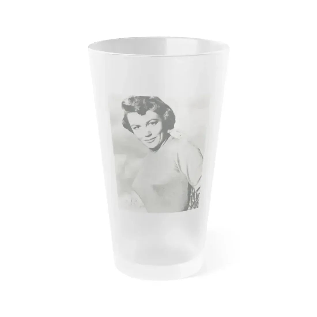 Dorothy Malone #153 (Vintage Female Icon) Frosted Pint Glass 16oz 16oz Frosted - Go Mug Yourself