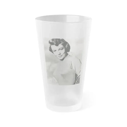 Dorothy Malone #153 (Vintage Female Icon) Frosted Pint Glass 16oz 16oz Frosted - Go Mug Yourself