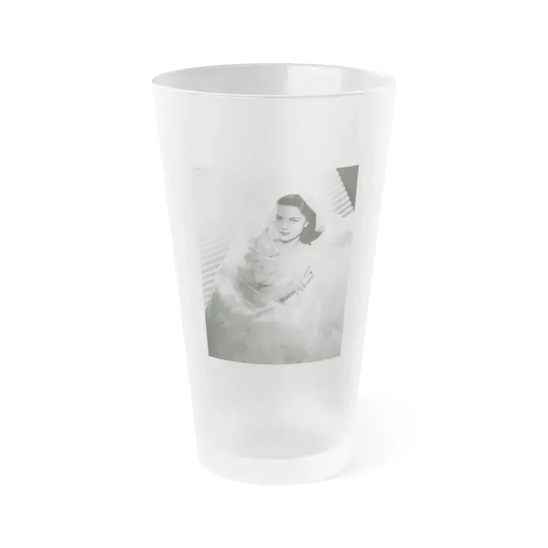 Dorothy Malone #160 (Vintage Female Icon) Frosted Pint Glass 16oz 16oz Frosted - Go Mug Yourself