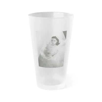 Dorothy Malone #160 (Vintage Female Icon) Frosted Pint Glass 16oz 16oz Frosted - Go Mug Yourself