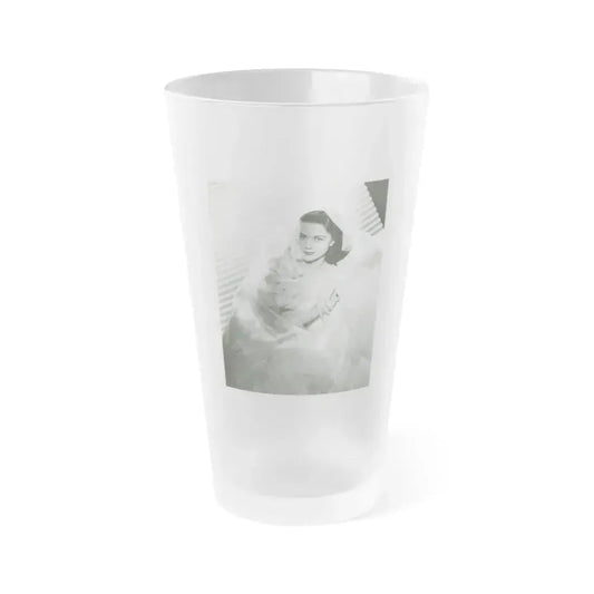 Dorothy Malone #160 (Vintage Female Icon) Frosted Pint Glass 16oz 16oz Frosted - Go Mug Yourself