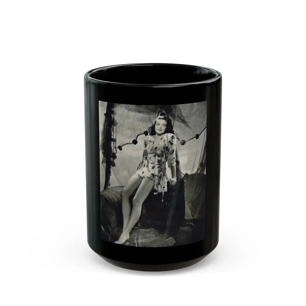 Dorothy Malone #161 (Vintage Female Icon) Black Coffee Mug 15oz - Go Mug Yourself