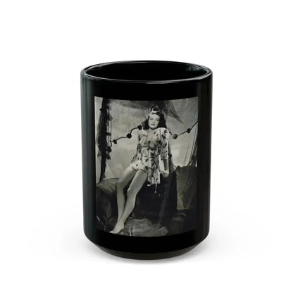 Dorothy Malone #161 (Vintage Female Icon) Black Coffee Mug 15oz - Go Mug Yourself