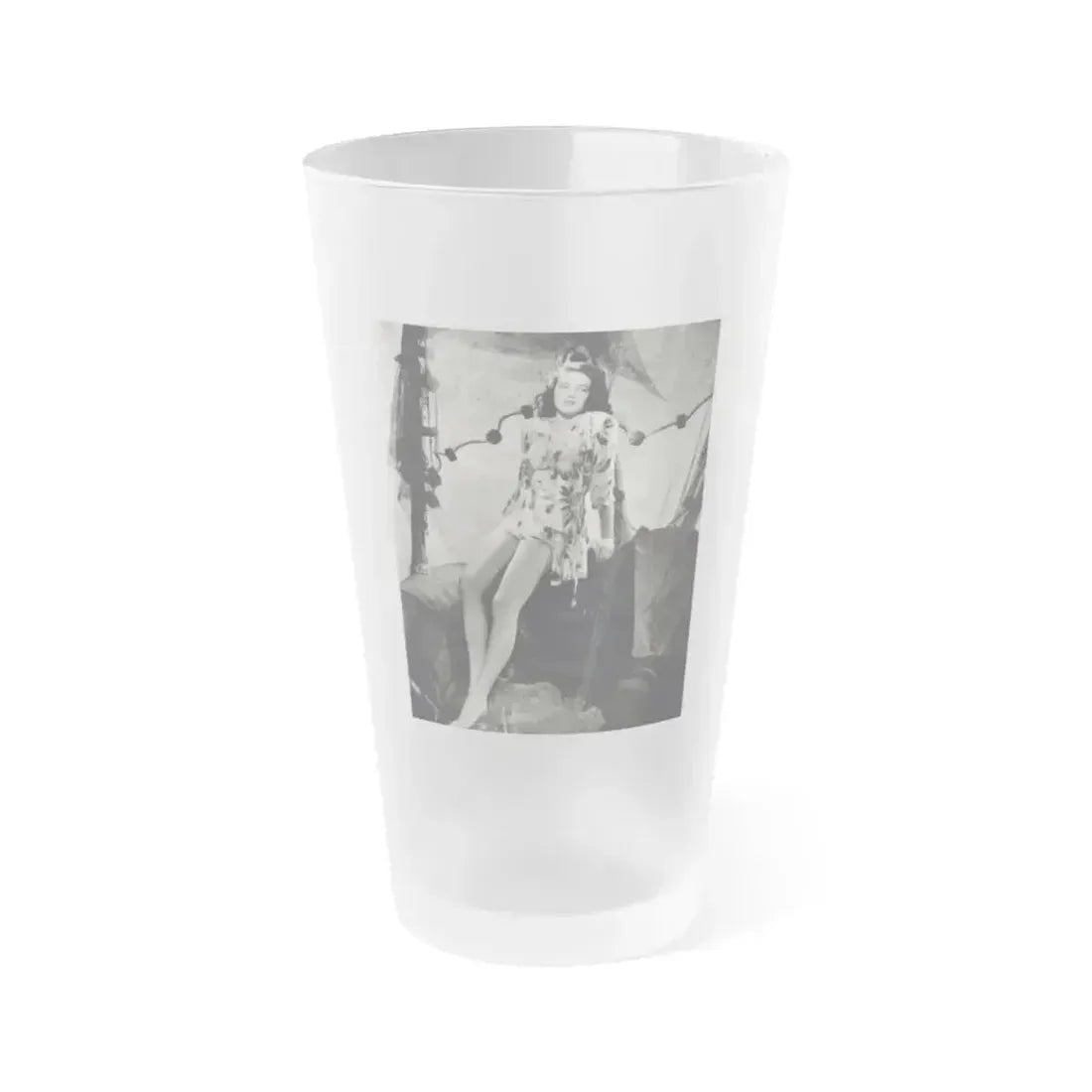 Dorothy Malone #161 (Vintage Female Icon) Frosted Pint Glass 16oz 16oz Frosted - Go Mug Yourself