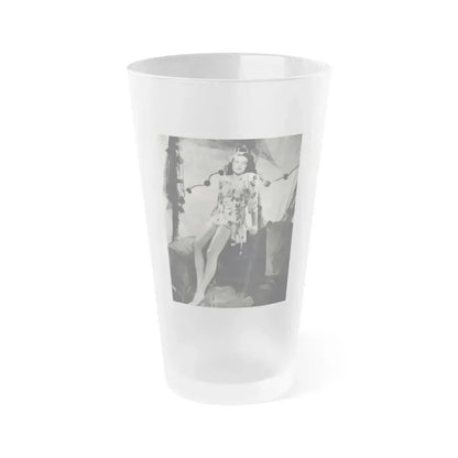 Dorothy Malone #161 (Vintage Female Icon) Frosted Pint Glass 16oz 16oz Frosted - Go Mug Yourself