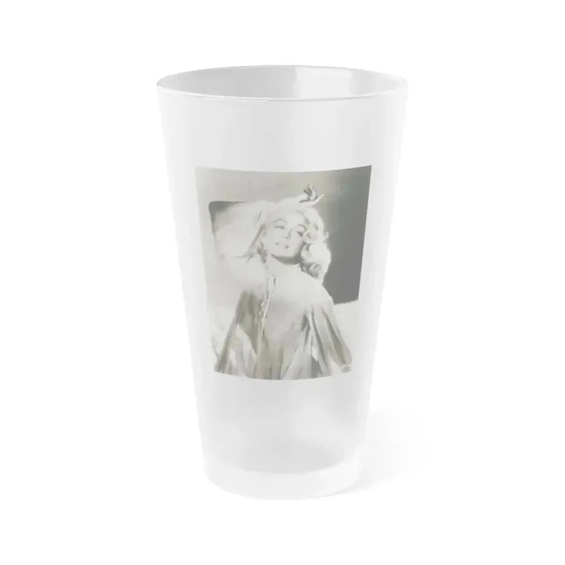 Dorothy Malone #165 (Vintage Female Icon) Frosted Pint Glass 16oz 16oz Frosted - Go Mug Yourself