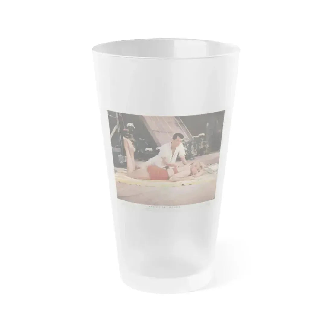 Dorothy Malone #167 (Vintage Female Icon) Frosted Pint Glass 16oz 16oz Frosted - Go Mug Yourself