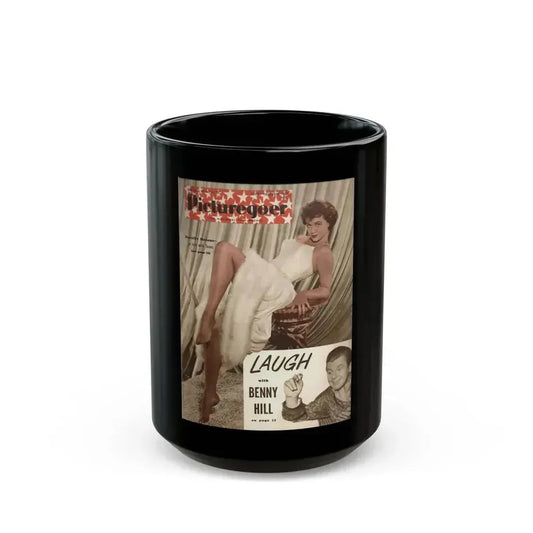 Dorothy Malone #172 - Mag. Cover (Vintage Female Icon) Black Coffee Mug 15oz - Go Mug Yourself