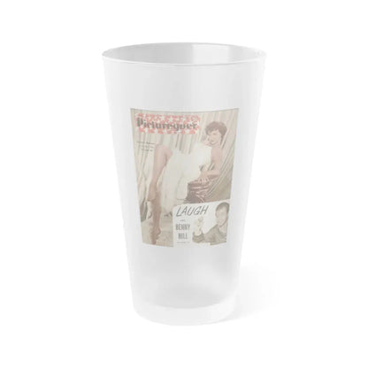 Dorothy Malone #172 - Mag. Cover (Vintage Female Icon) Frosted Pint Glass 16oz 16oz Frosted - Go Mug Yourself