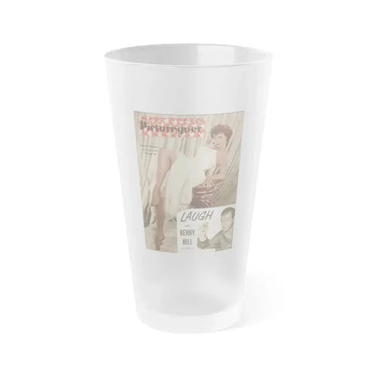 Dorothy Malone #172 - Mag. Cover (Vintage Female Icon) Frosted Pint Glass 16oz 16oz Frosted - Go Mug Yourself