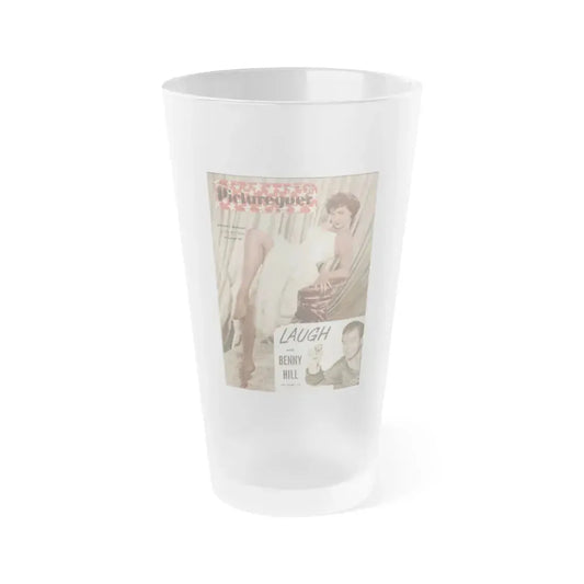 Dorothy Malone #172 - Mag. Cover (Vintage Female Icon) Frosted Pint Glass 16oz 16oz Frosted - Go Mug Yourself