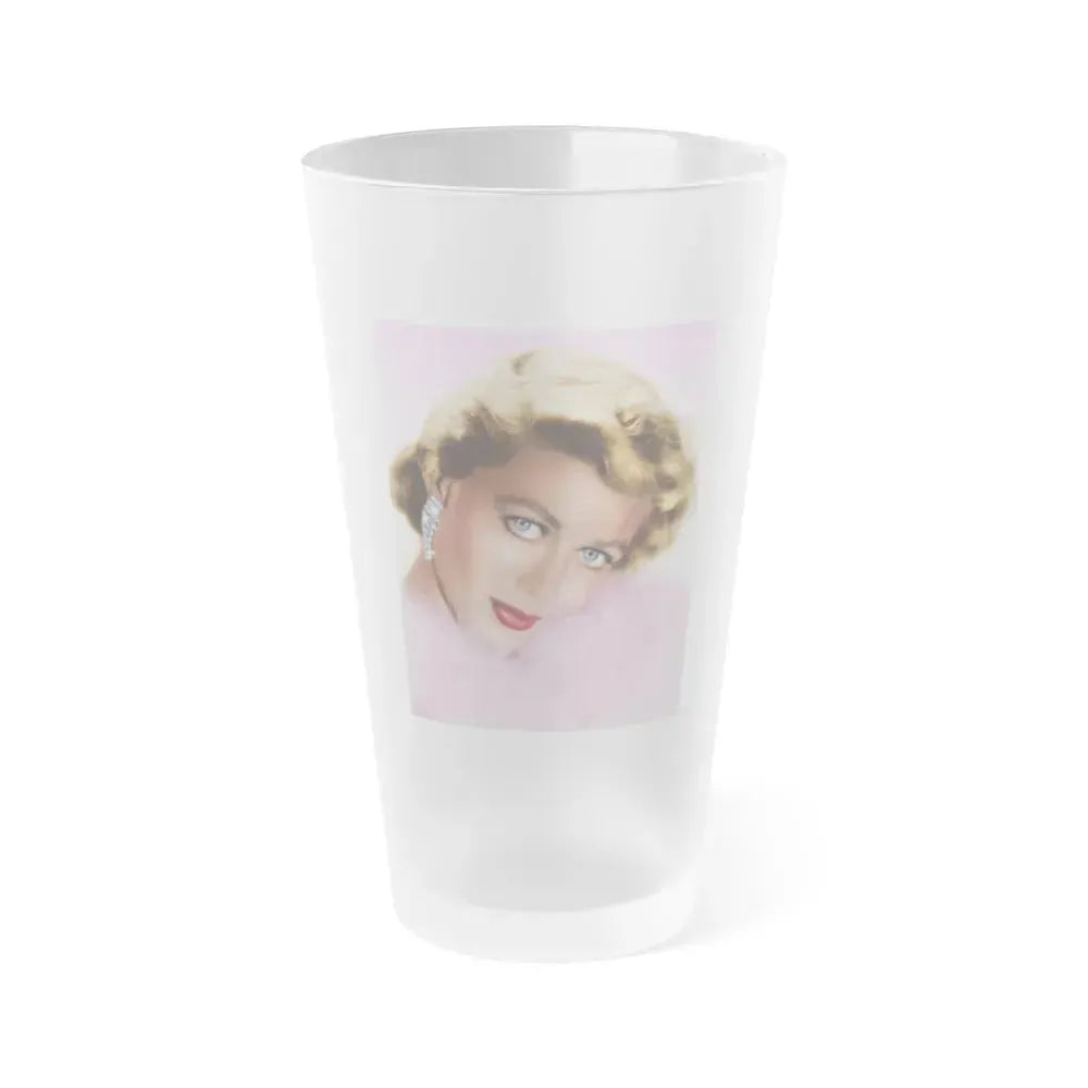 Dorothy Malone #173 (Vintage Female Icon) Frosted Pint Glass 16oz 16oz Frosted - Go Mug Yourself