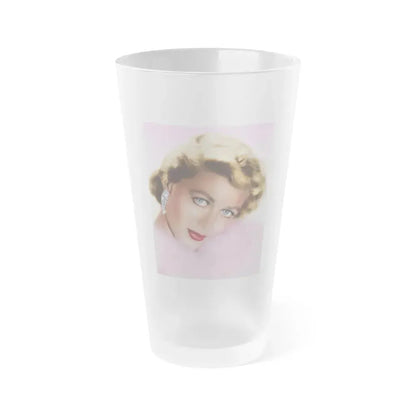 Dorothy Malone #173 (Vintage Female Icon) Frosted Pint Glass 16oz 16oz Frosted - Go Mug Yourself