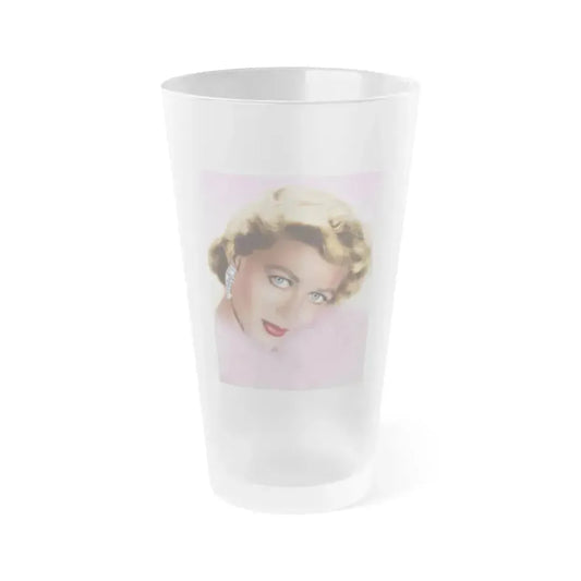 Dorothy Malone #173 (Vintage Female Icon) Frosted Pint Glass 16oz 16oz Frosted - Go Mug Yourself