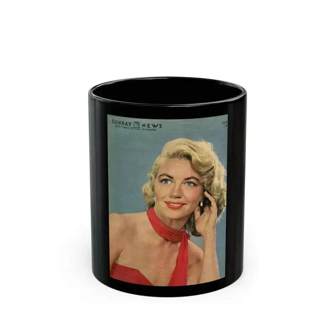 Dorothy Malone #176 - Mag. Cover (Vintage Female Icon) Black Coffee Mug 11oz - Go Mug Yourself