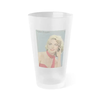 Dorothy Malone #176 - Mag. Cover (Vintage Female Icon) Frosted Pint Glass 16oz 16oz Frosted - Go Mug Yourself