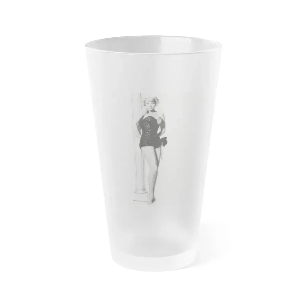 Dorothy Malone #178 (Vintage Female Icon) Frosted Pint Glass 16oz 16oz Frosted - Go Mug Yourself
