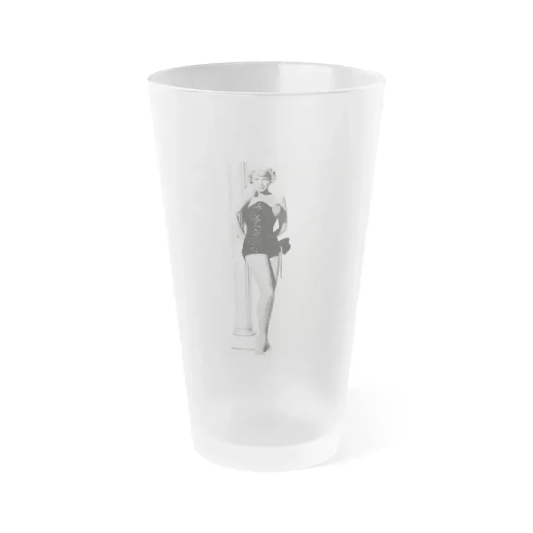 Dorothy Malone #178 (Vintage Female Icon) Frosted Pint Glass 16oz 16oz Frosted - Go Mug Yourself