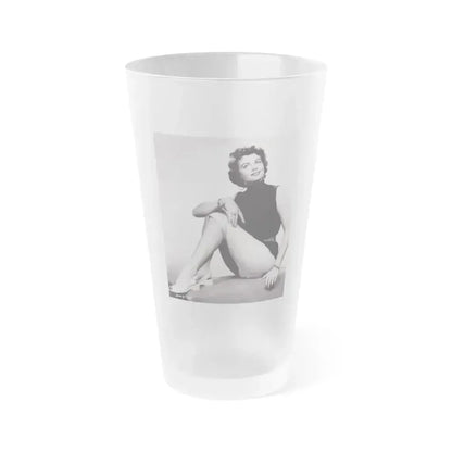 Dorothy Malone #189 (Vintage Female Icon) Frosted Pint Glass 16oz 16oz Frosted - Go Mug Yourself