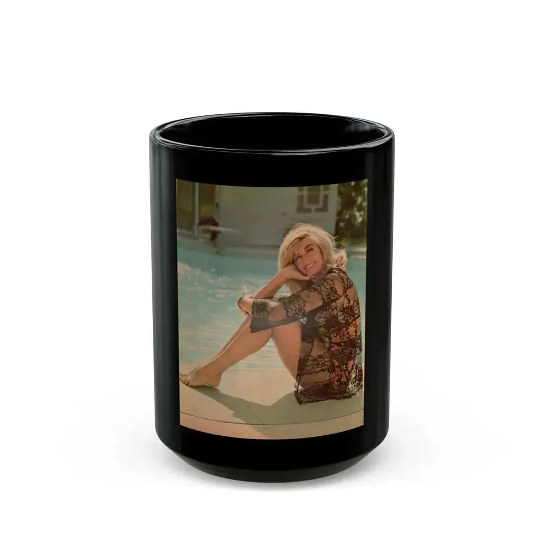 Dorothy Malone #197 (Vintage Female Icon) Black Coffee Mug 15oz - Go Mug Yourself