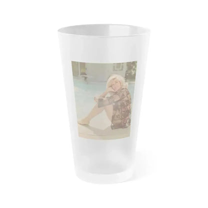 Dorothy Malone #197 (Vintage Female Icon) Frosted Pint Glass 16oz 16oz Frosted - Go Mug Yourself