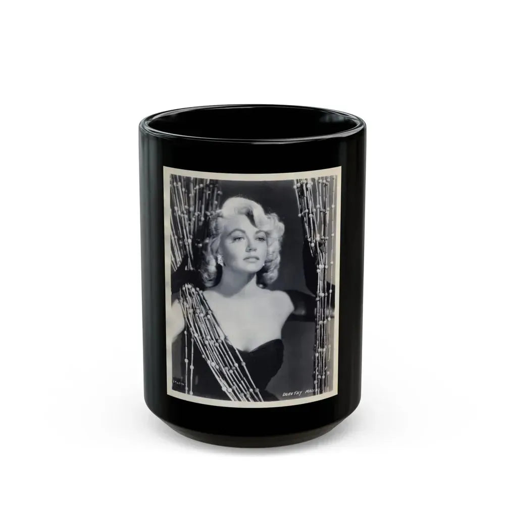 Dorothy Malone #205 (Vintage Female Icon) Black Coffee Mug 15oz - Go Mug Yourself