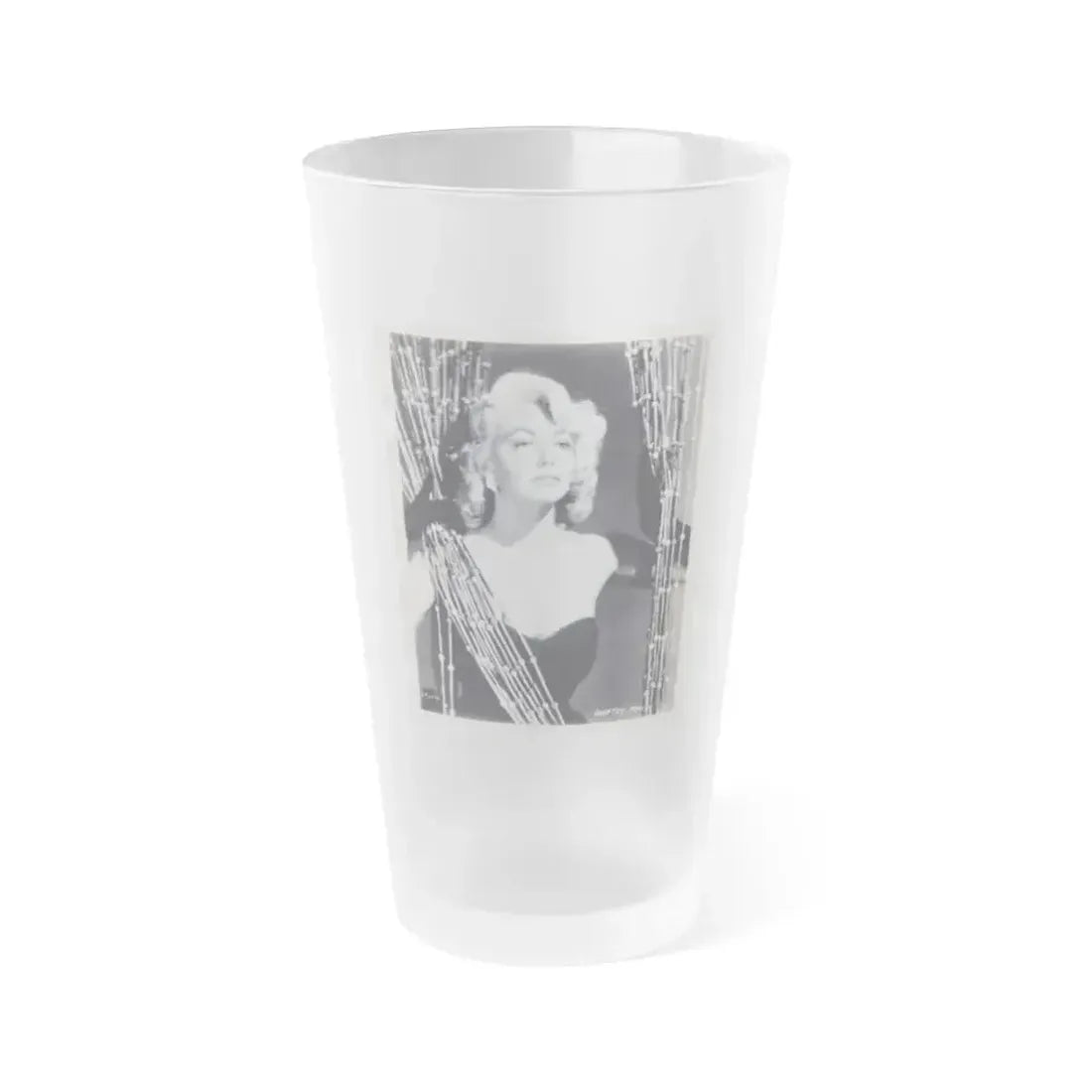 Dorothy Malone #205 (Vintage Female Icon) Frosted Pint Glass 16oz 16oz Frosted - Go Mug Yourself