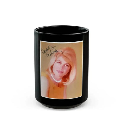 Dorothy Malone #208 1 (Vintage Female Icon) Black Coffee Mug 15oz - Go Mug Yourself
