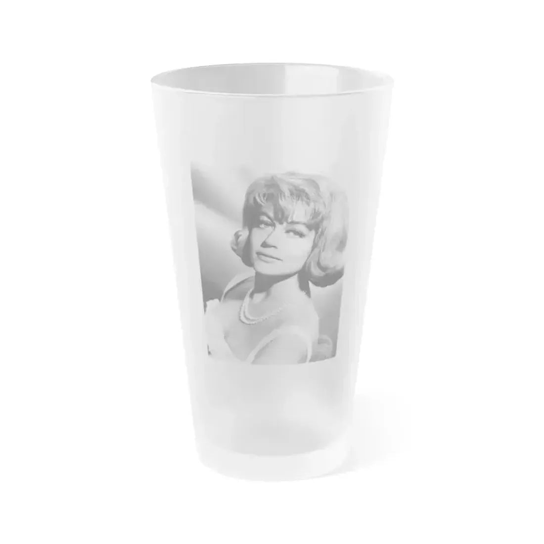 Dorothy Malone #214 (Vintage Female Icon) Frosted Pint Glass 16oz 16oz Frosted - Go Mug Yourself