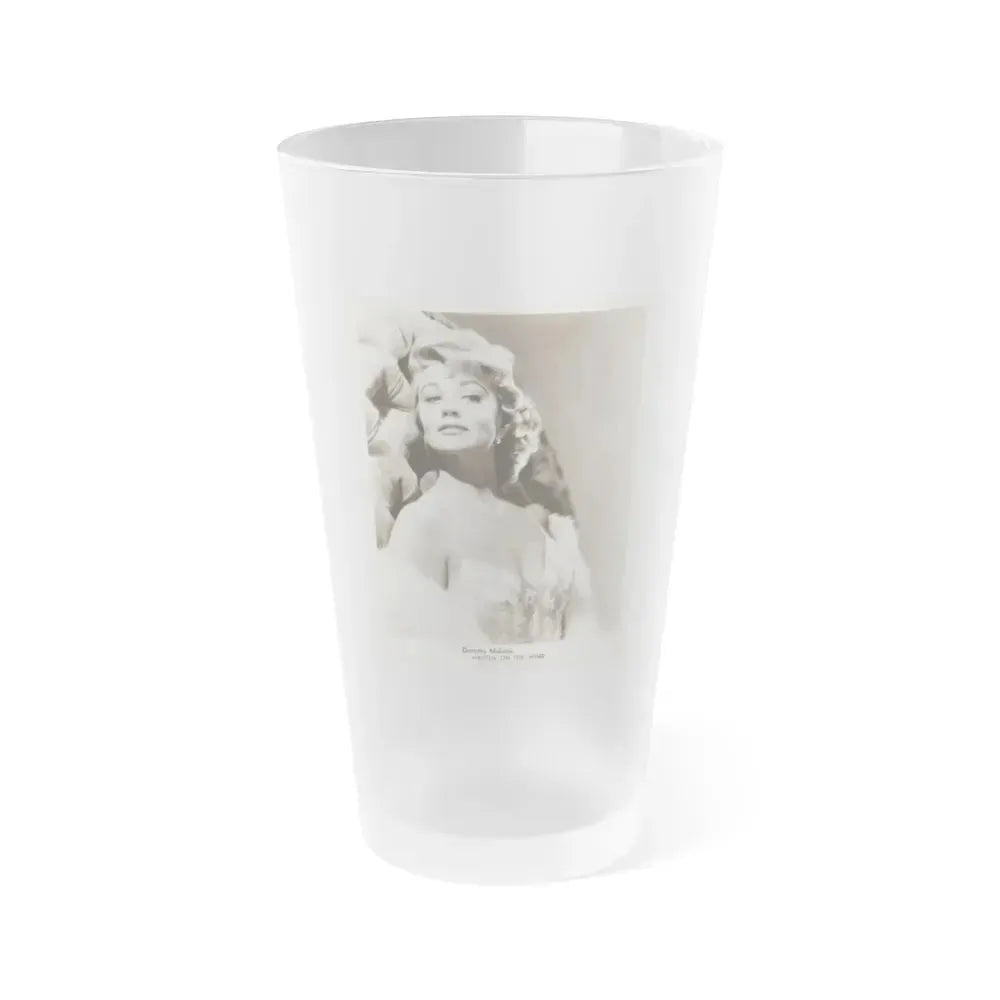 Dorothy Malone #220 - 8x10 Vintage B&W Upper Body Glamour Promo Photo for ''Written On The Wind'' '56 1 (Vintage Female Icon) Frosted Pint Glass 16oz 16oz Frosted - Go Mug Yourself